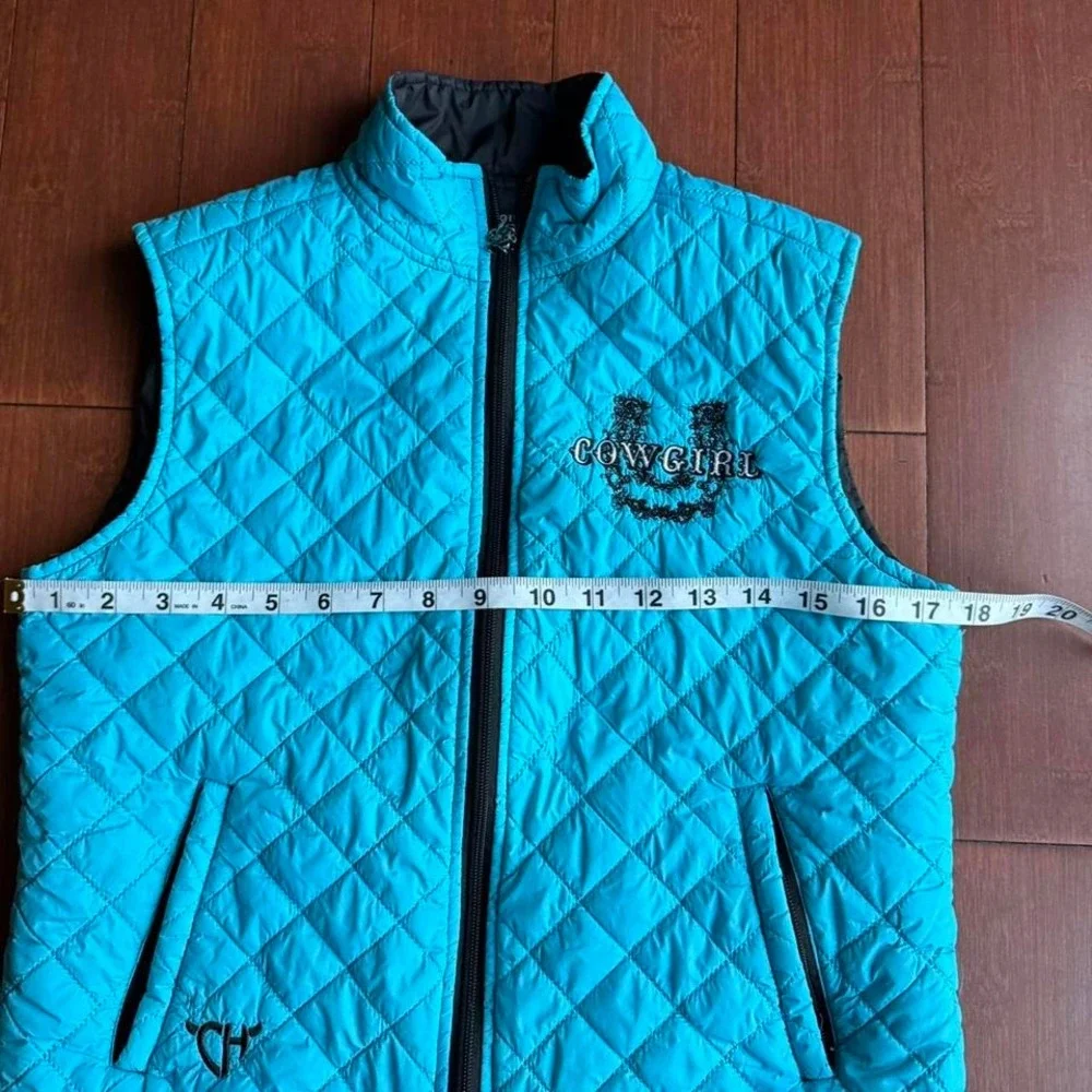 Blue‎ Quilted Cowgirl Vest